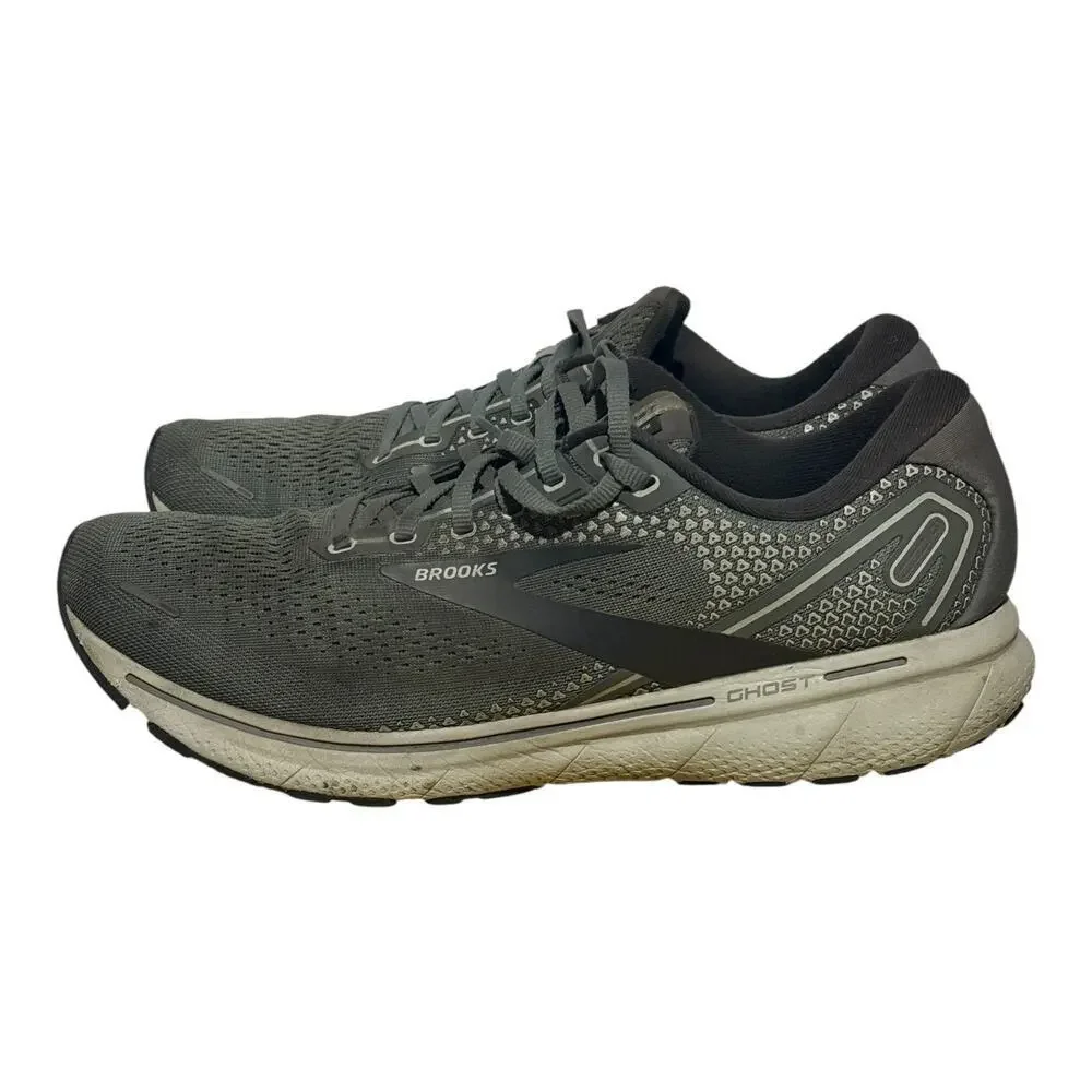 Brooks Ghost 14 Gray Running Shoes Men’s Size 13 Neutral Cushion Sneakers - Picture 4 of 8